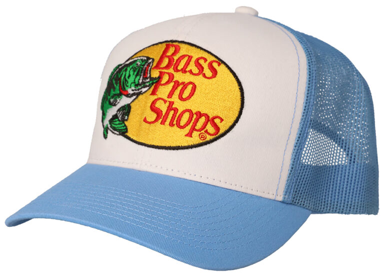 Bass Pro Shops Mesh Cap mit Logo-Stick – HELLBLAU