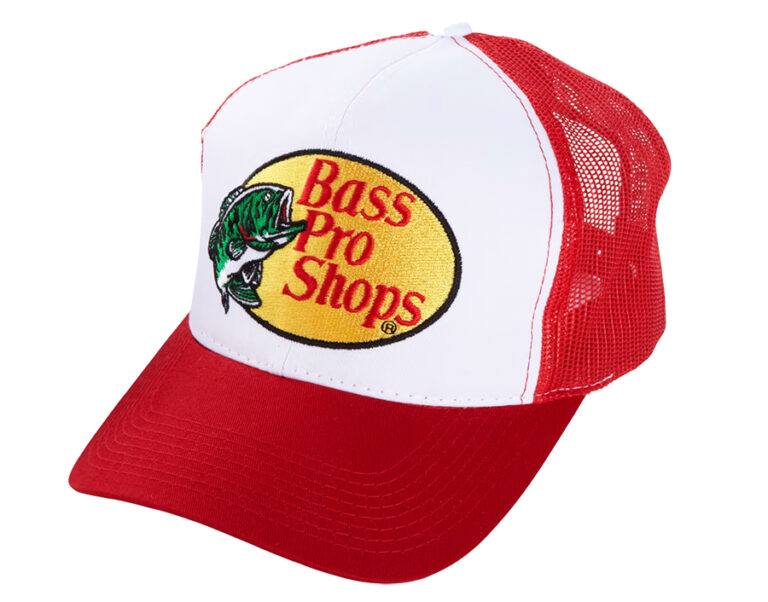Bass Pro Shops Mesh Cap mit Logo-Stick – ROT