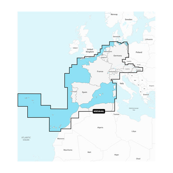 Garmin Navionics+ Seekarte Europa, Zentral und Westen (NSEU646L)
