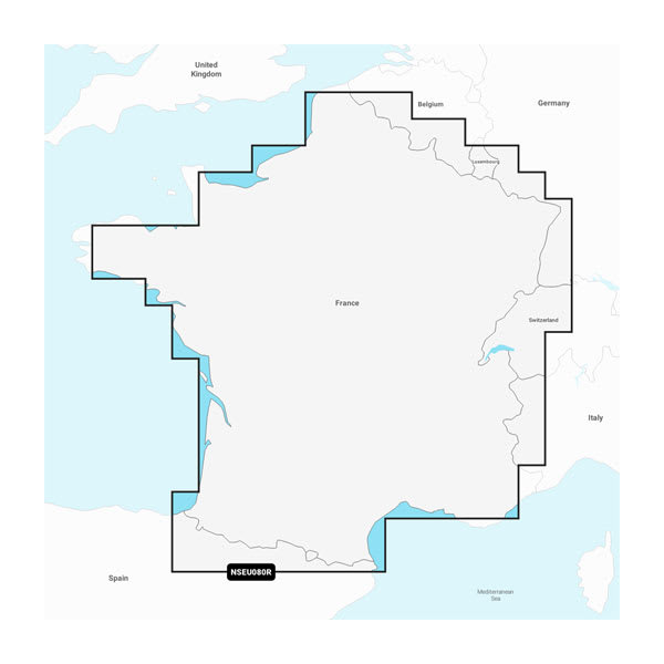 Garmin Navionics+ Seekarte Frankreich, Seen und Flüsse (NSEU080R)