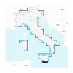 Garmin Navionics+ Seekarte Italien, Seen und Flüsse (NSEU073R) — Seekarte für Garmin Kartenplotter