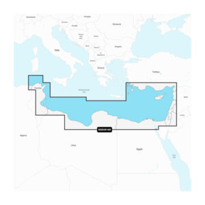 Garmin Navionics+ Seekarte Mittelmeer, Südosten (NSEU016R) — Seekarte für Garmin Kartenplotter