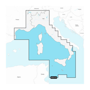 Garmin Navionics+ Seekarte Mittelmeer, Zentral und Westen (NSEU012R) — Seekarte für Garmin Kartenplotter