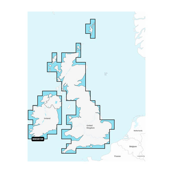 Garmin Navionics+ Seekarte U.K., Irland, Seen und Flüsse (NSEU072R)
