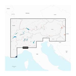 Garmin Navionics Vision+ Seekarte Alpenregion, Seen und Flüsse (NVEU066R) — Seekarte für Garmin Kartenplotter