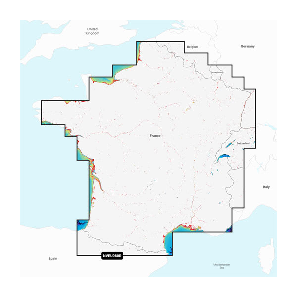 Garmin Navionics Vision+ Seekarte Frankreich, Seen und Flüsse (NVEU080R)