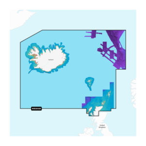 Garmin Navionics Vision+ Seekarte Island bis Orkney (NVEU043R) — Seekarte für Garmin Kartenplotter