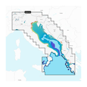Garmin Navionics Vision+ Seekarte Italien, Adria (NVEU014R) — Seekarte für Garmin Kartenplotter