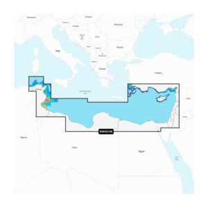 Garmin Navionics Vision+ Seekarte Mittelmeer, Südosten (NVEU016R) — Seekarte für Garmin Kartenplotter