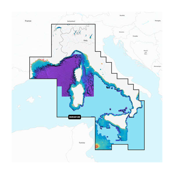 Garmin Navionics Vision+ Seekarte Mittelmeer, Zentral und Westen (NVEU012R)