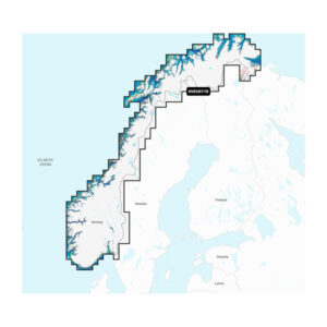 Garmin Navionics Vision+ Seekarte Norwegen, Seen und Flüsse (NVEU071R) — Seekarte für Garmin Kartenplotter