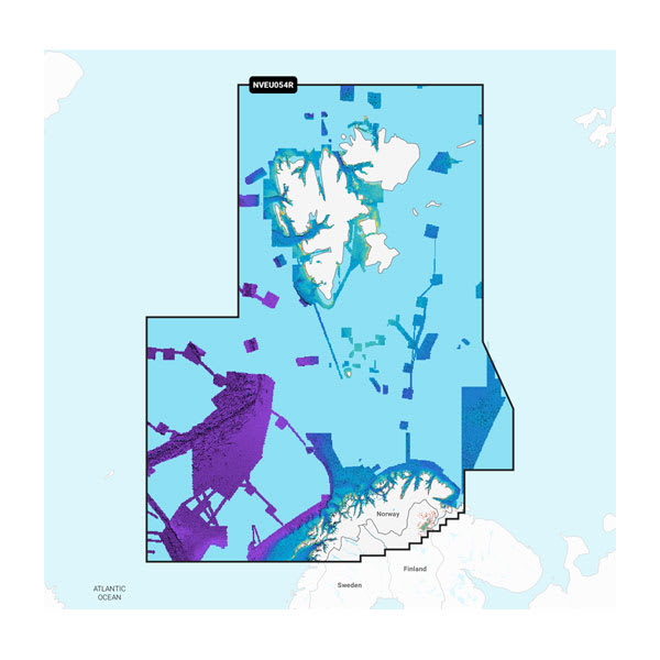 Garmin Navionics Vision+ Seekarte Norwegen, Vestfjord bis Varanger und Svalbard (NVEU054R)