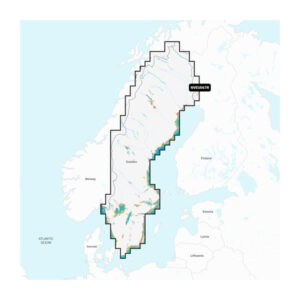Garmin Navionics Vision+ Seekarte Schweden, Seen und Flüsse (NVEU067R) — Seekarte für Garmin Kartenplotter