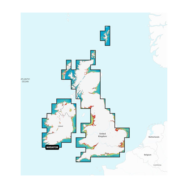 Garmin Navionics Vision+ Seekarte U.K., Irland, Seen und Flüsse (NVEU072R)