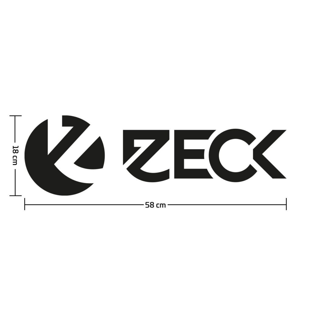 Zeck Boat & Car Sticker ZECK Black